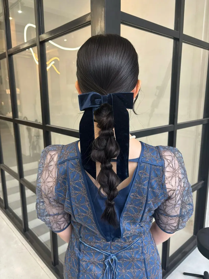 ロング ヘアセット MaisonHALU さくらのヘアスタイル
