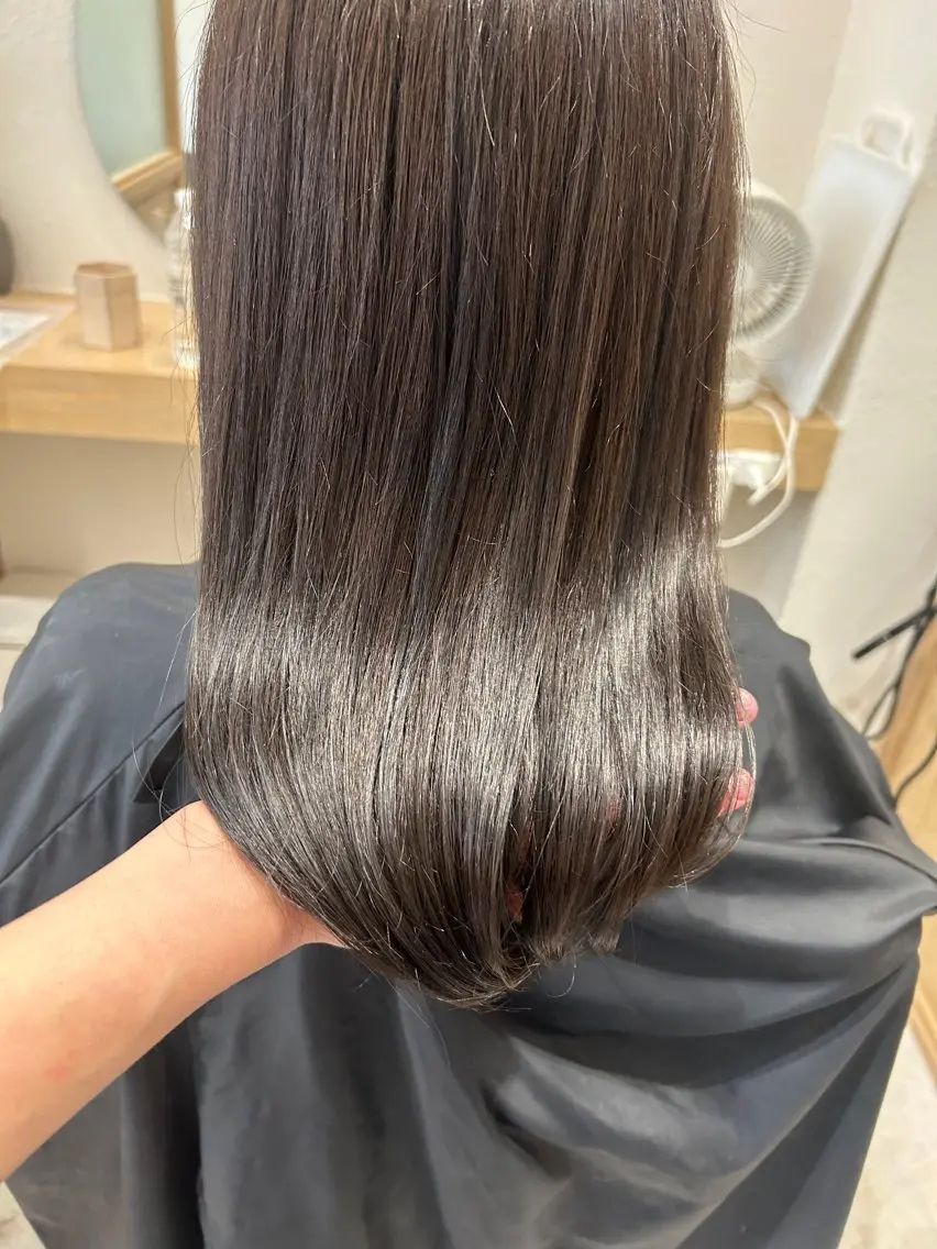 ロング 髪質改善 縮毛矯正 トリートメント 久木原 ゆりのヘアスタイル