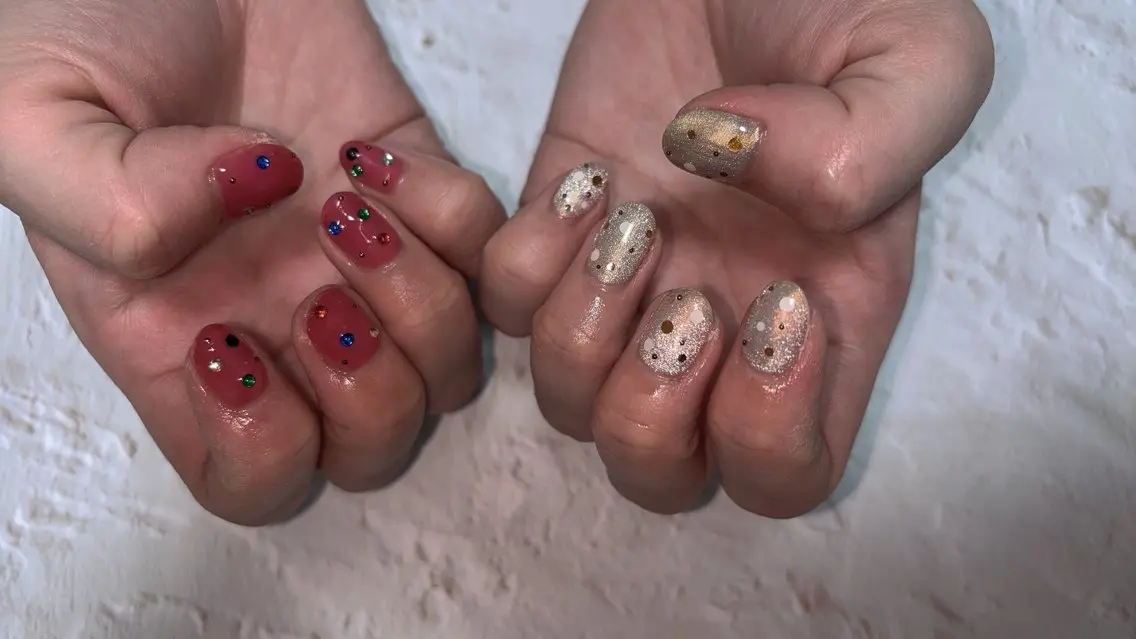 ネイル マグネットネイル ハンドネイル coco nailのネイルデザイン