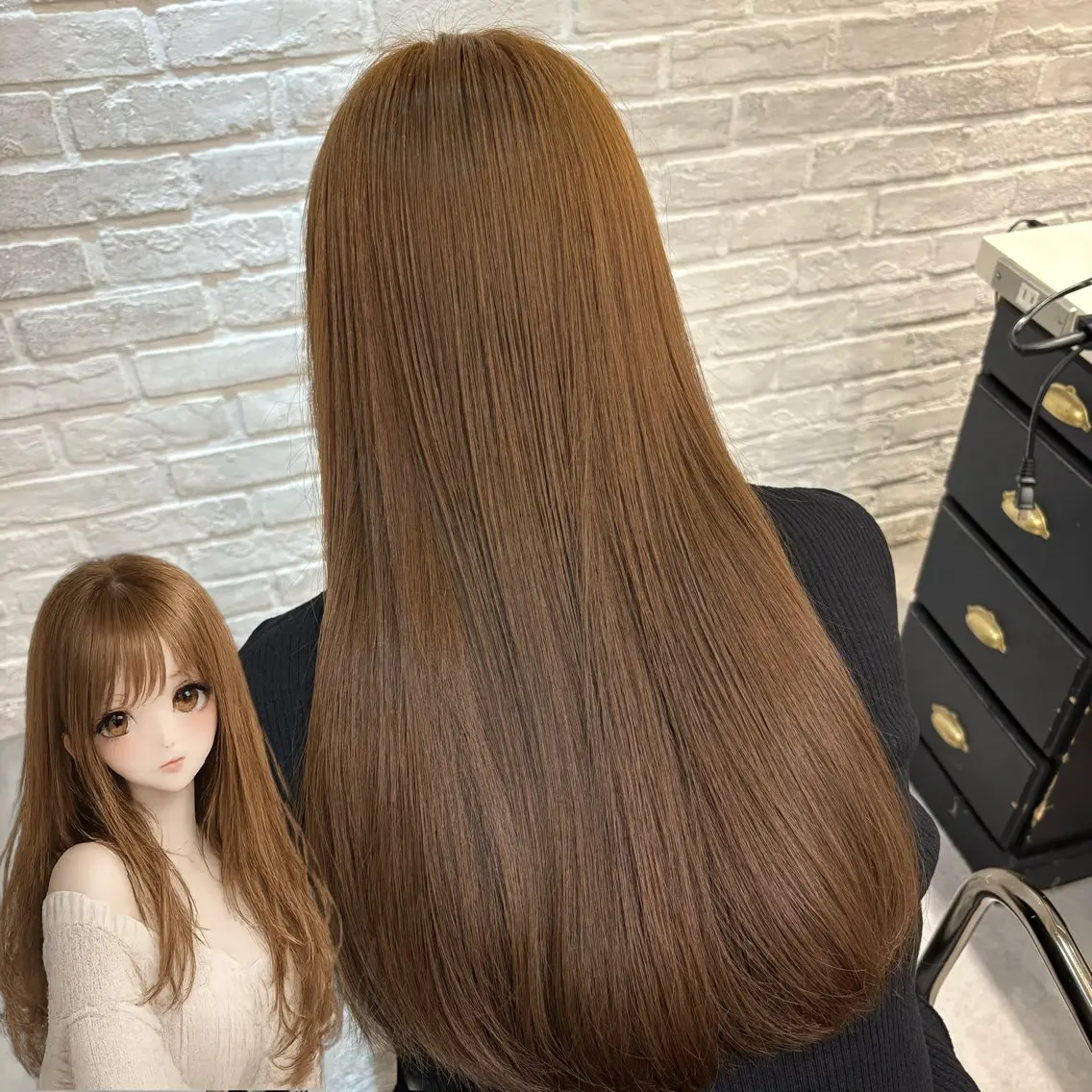 ロング カラー ベージュカラー ブリーチ ブラウンカラー 透明感カラー ヘーゼル ヘアカラー 💛しおん💛 モデル募集のヘアスタイル