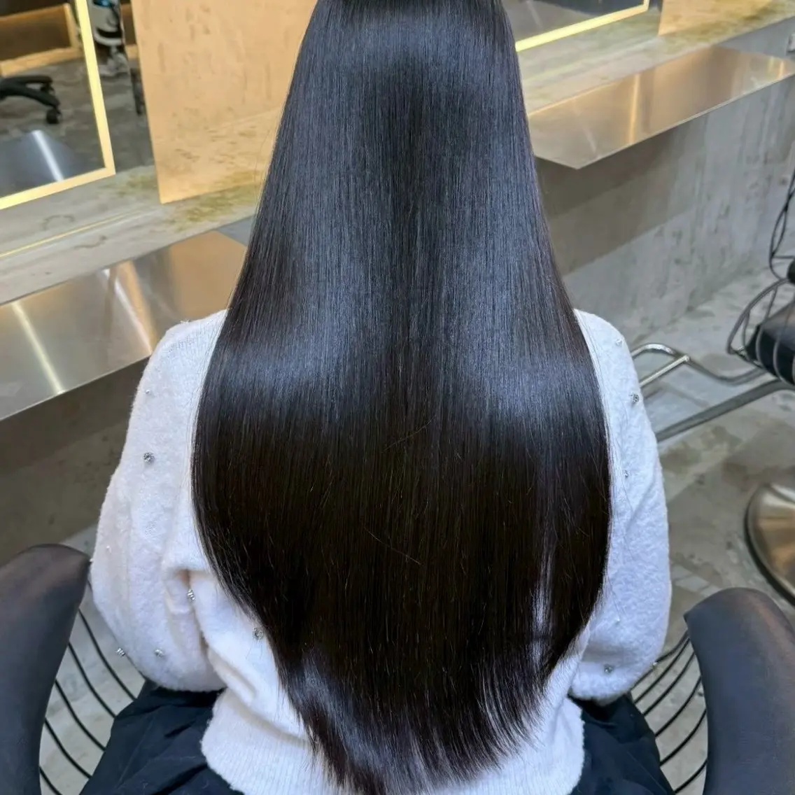 🌸髪質改善🌸カット✂️+美髪矯正💎+ナノスチーム保湿TR✨の写真