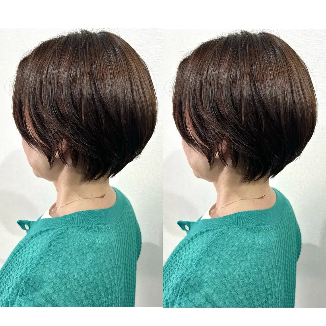 ショート 切っぱなし💇‍♀️ イヤリング🎨龍之介のヘアスタイル