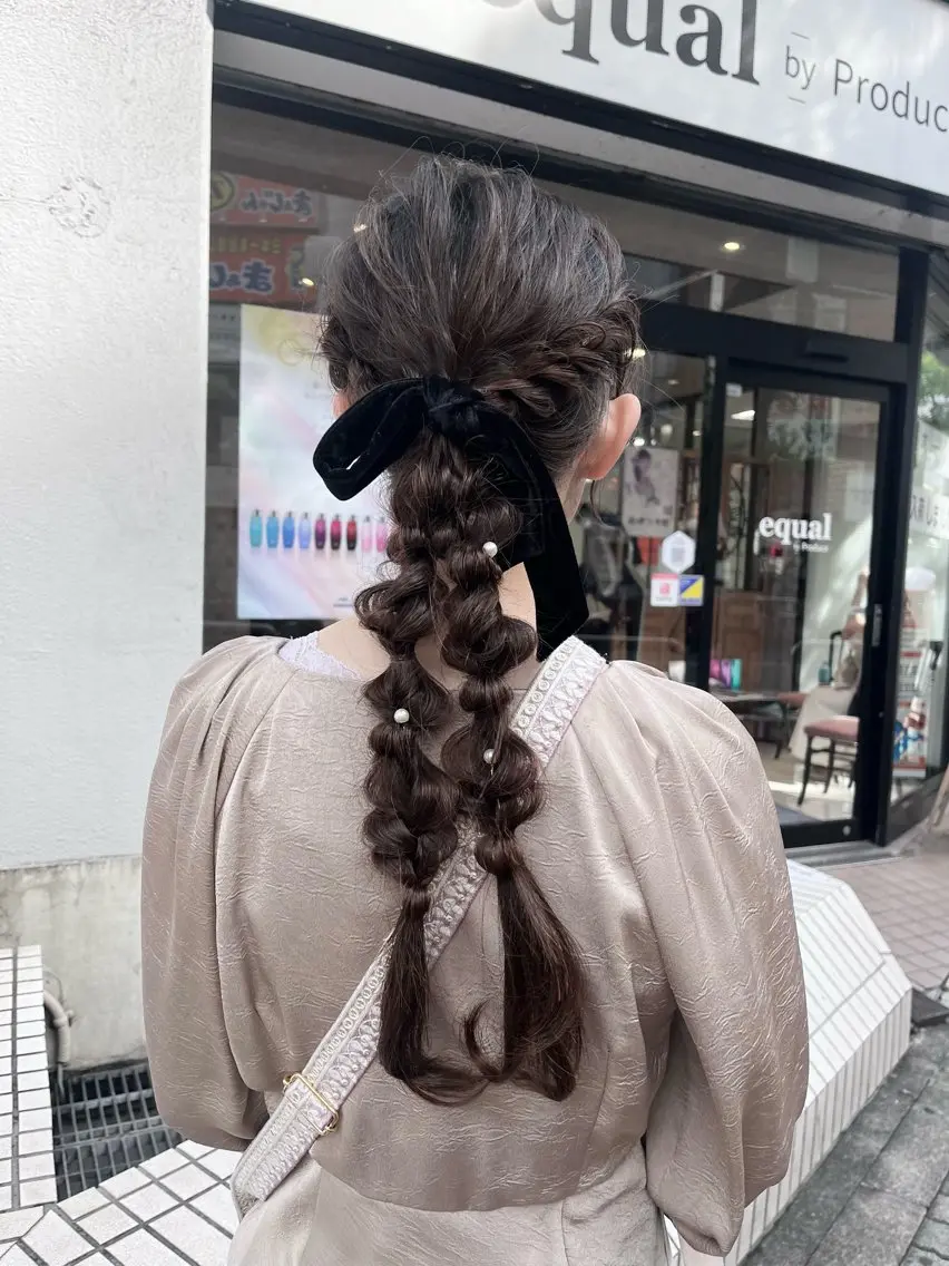 ロング ヘアアレンジ ヘアセット 🩰モテ艶girly ヘア🪽彩香‎🪡⟡のヘアスタイル