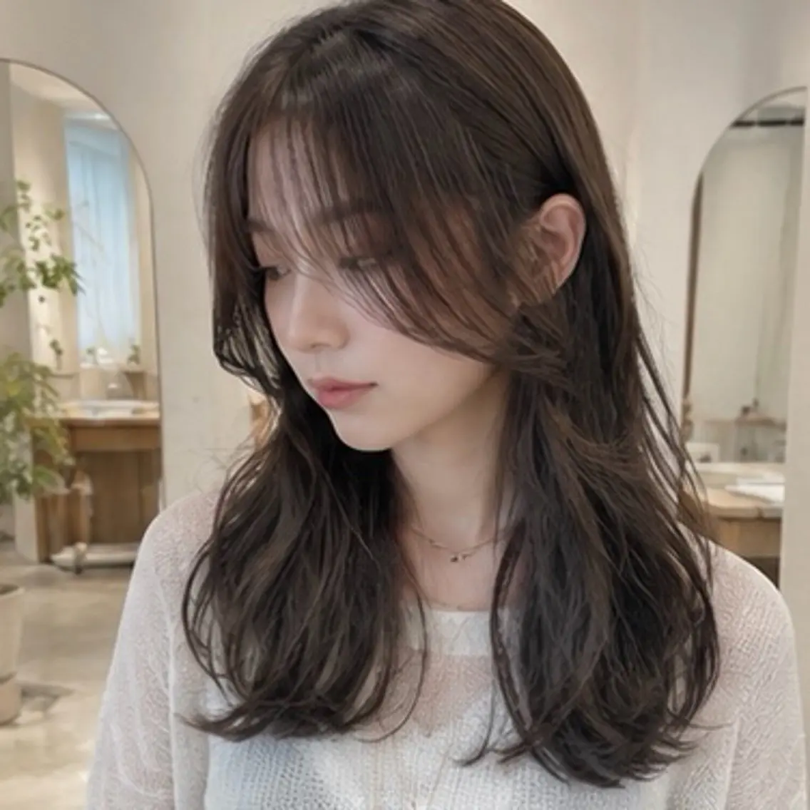 セミロング カラー ヘアカラー mariko🌞 haku.箕面店のヘアスタイル