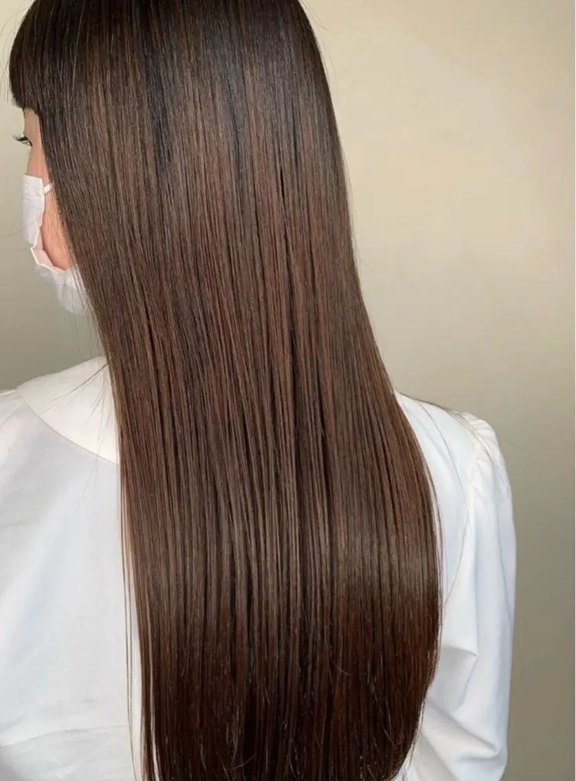 ロング 縮毛矯正 カラーモデル募集中 🌿🌟まこ🌟🌿のヘアスタイル