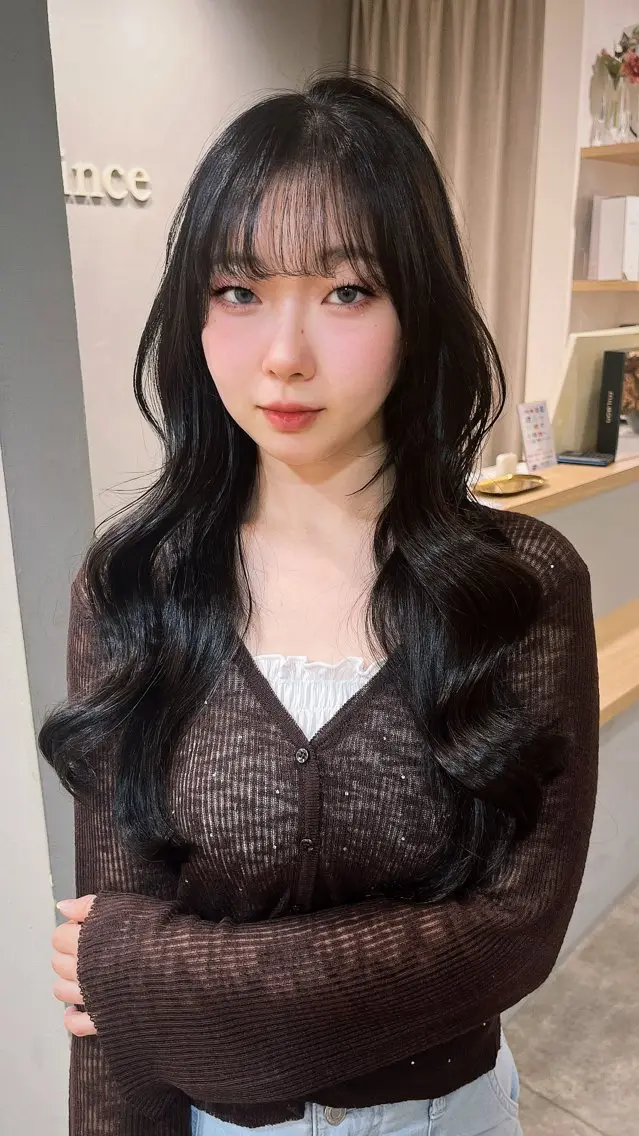 ロング カラー 透明感カラー ヘアカラー °ʚnanakaɞ° 🩵etoile🪽のヘアスタイル