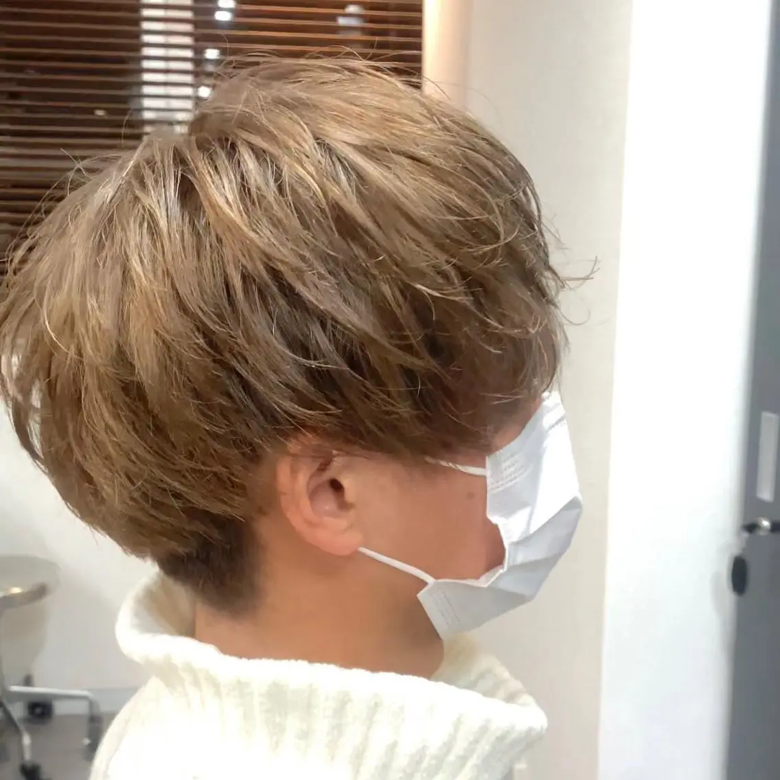 ショート カラー メンズ メンズブリーチ ブリーチ カット ヘアカラー メンズ特化美容師/ 藤戸 椋のヘアスタイル