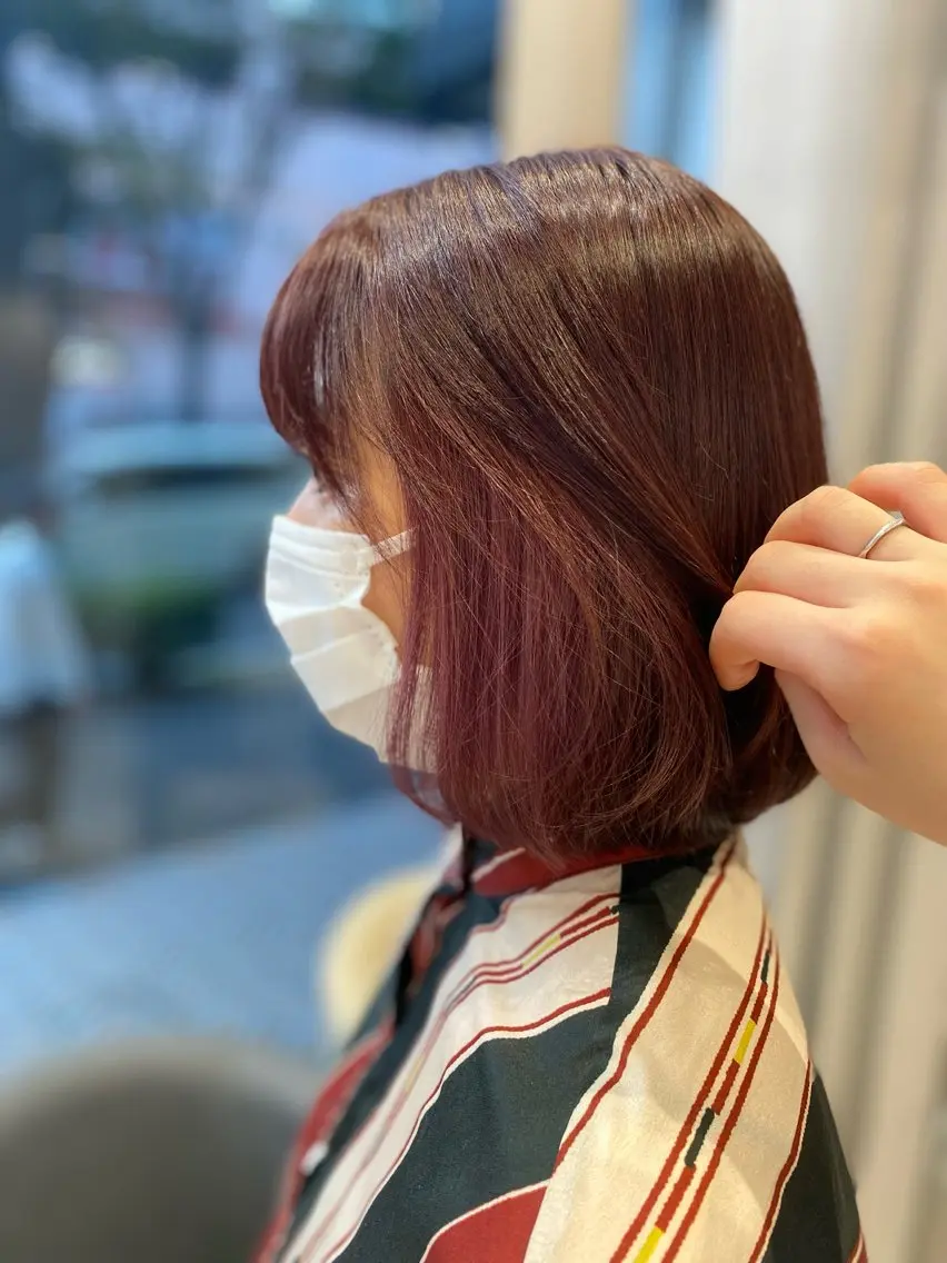 ミディアム ヘアカラー 🩰 艶髪美髪 shiori🫧のヘアスタイル