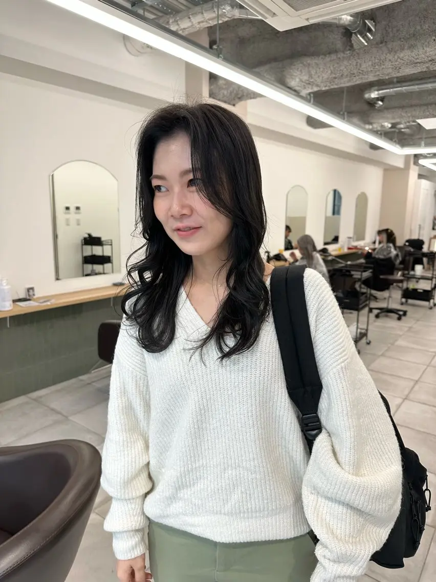 セミロング カラー キッズ オトナヘア🌸 harukaのヘアスタイル