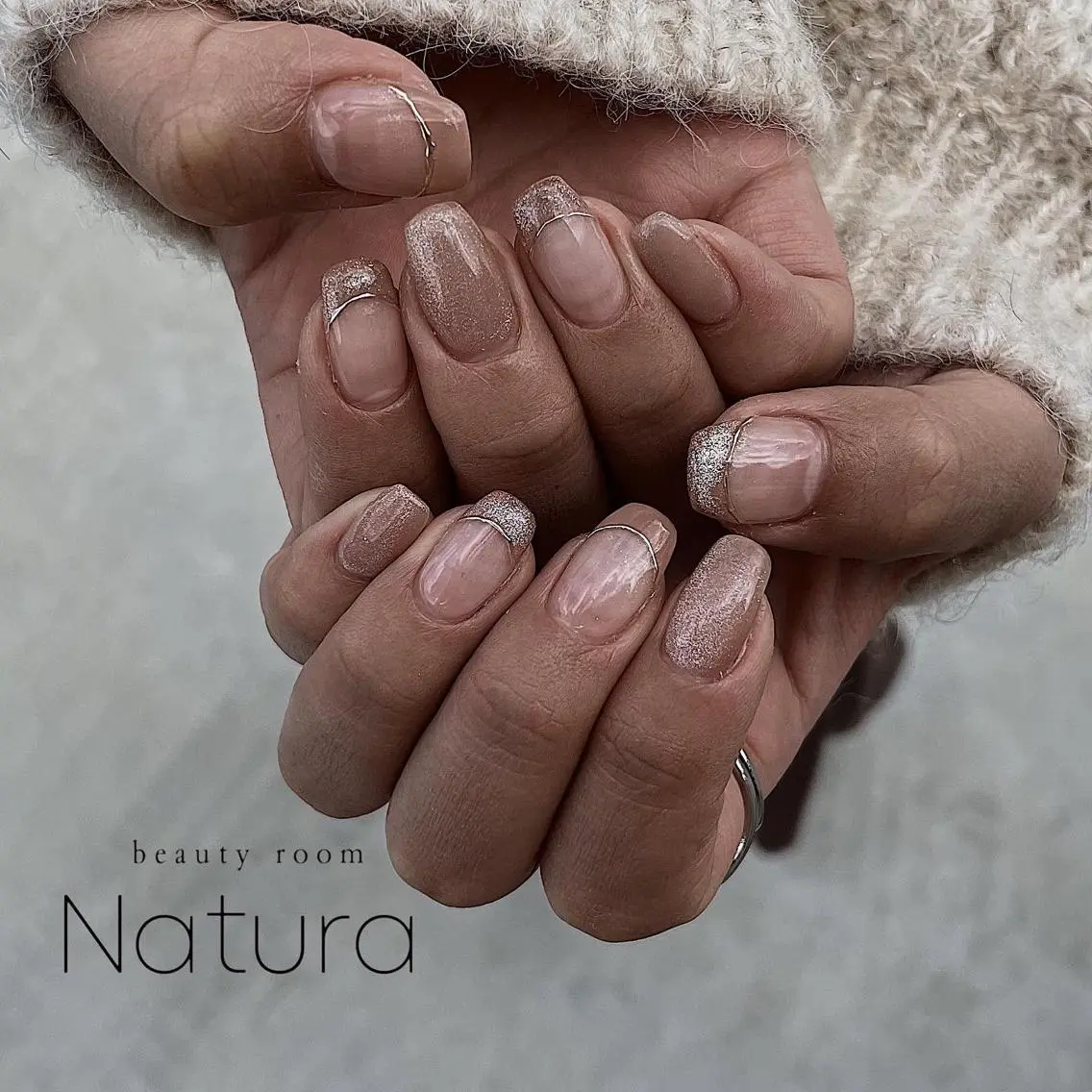 ネイル マツエク・マツパ アイブロウ ハンドネイル beautyroom Naturaのネイルデザイン