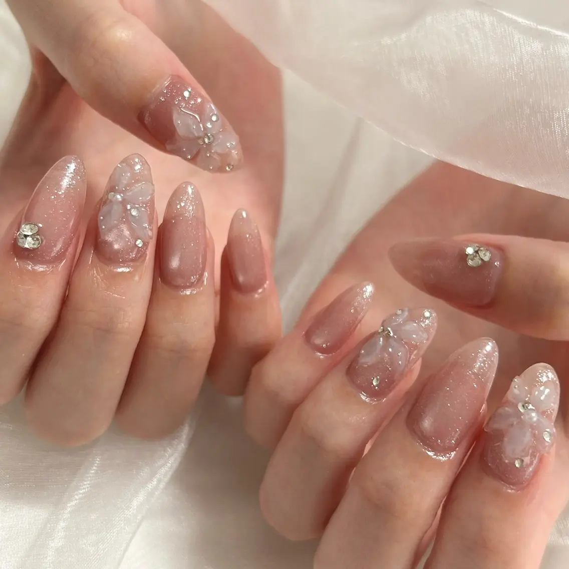 ネイル フラワーネイル 持ち込み ハンドネイル Dallon nailのネイルデザイン