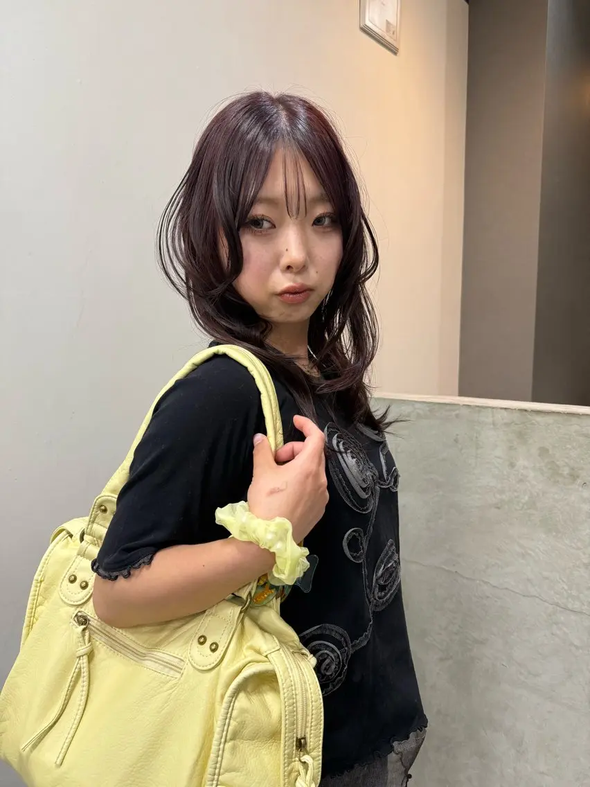 セミロング トリートメント ヘアカラー カラーモデル募集中 Rei🐈‍⬛/大宮のヘアスタイル