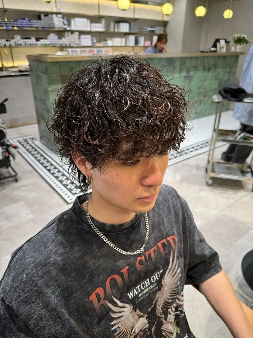 パーマ メンズ 新宿【メンズパーマ】 塩澤太一のヘアスタイル