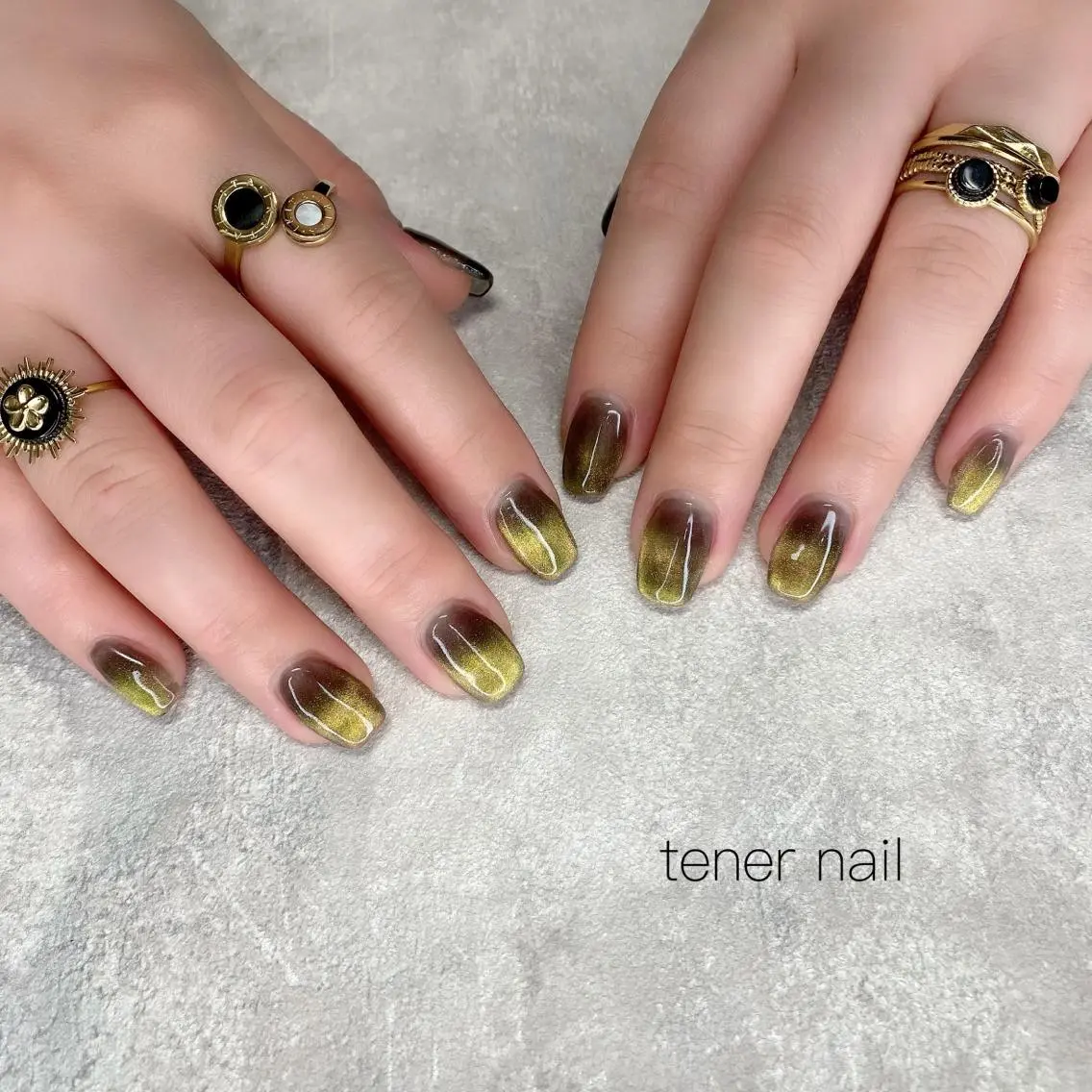 ネイル グラデーション マグネットネイル テネルネイル tener nailのネイルデザイン