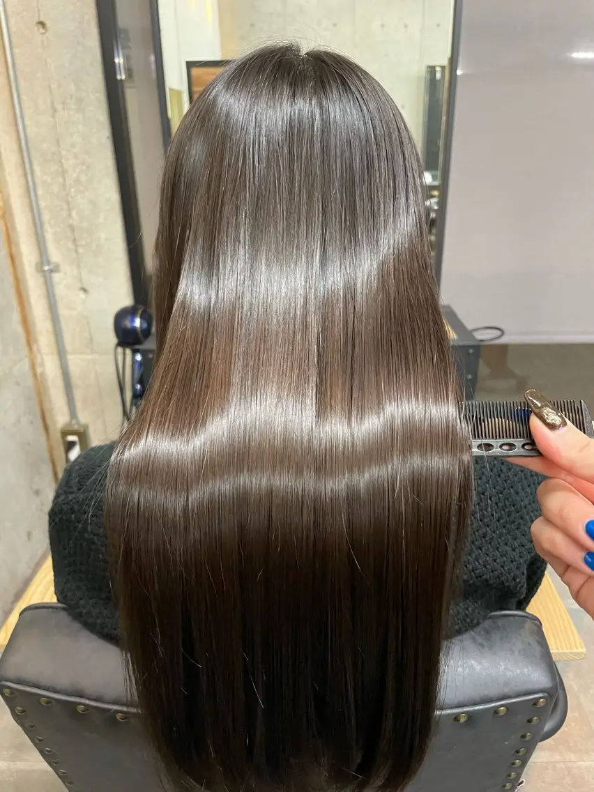 ロング 縮毛矯正 カットモデル募集￤ 髪質改善📛Nanaのヘアスタイル