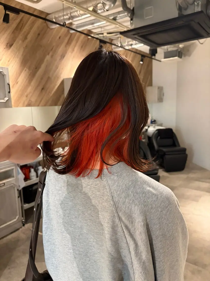 ミディアム ryo yaのヘアスタイル