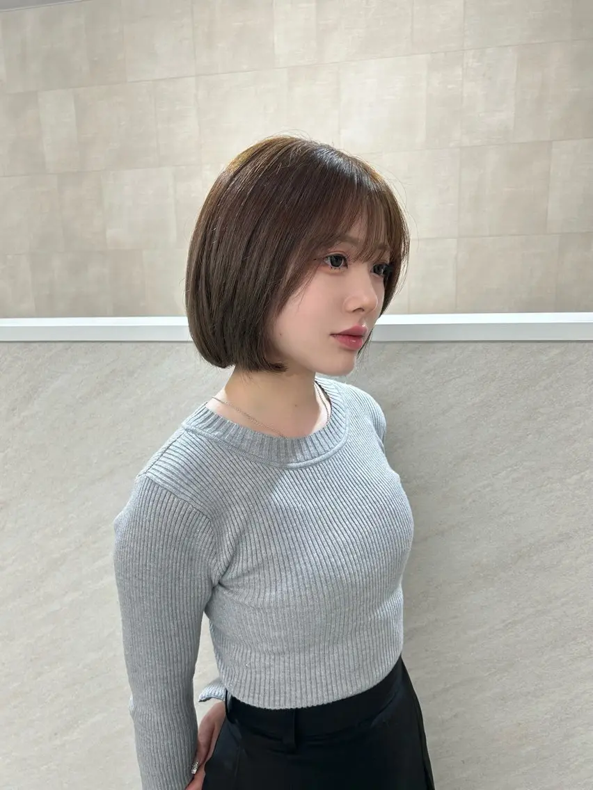 ショート ヘアカラー 縮毛矯正 トリートメント 韓国ヘア🇰🇷艶髪 /SHOSEIのヘアスタイル