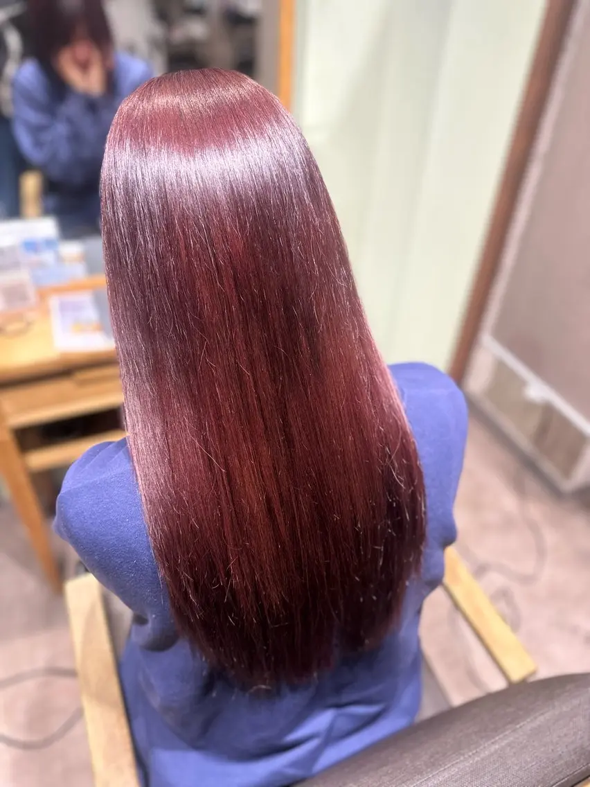 ロング ヘアカラー 濱本 樹蘭のヘアスタイル
