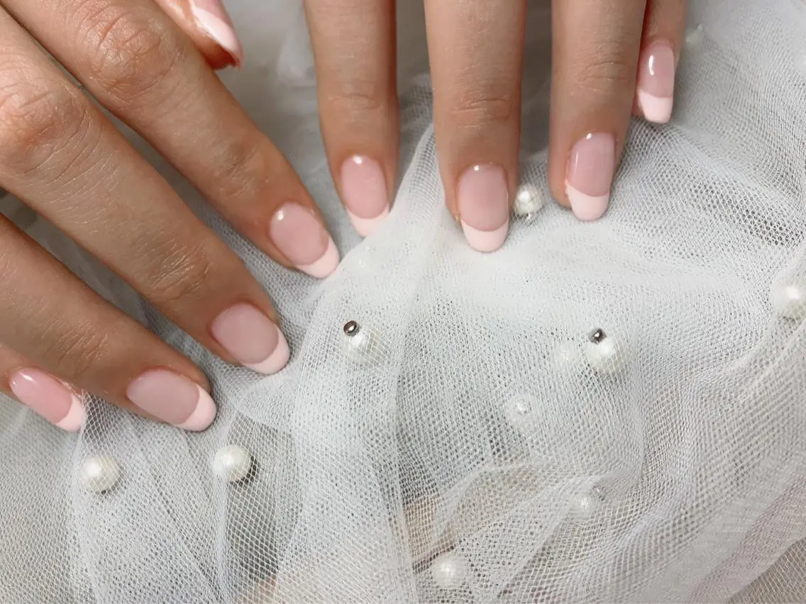 ショート カラー ネイル フレンチネイル ハンドネイル Nail NaNaのネイルデザイン