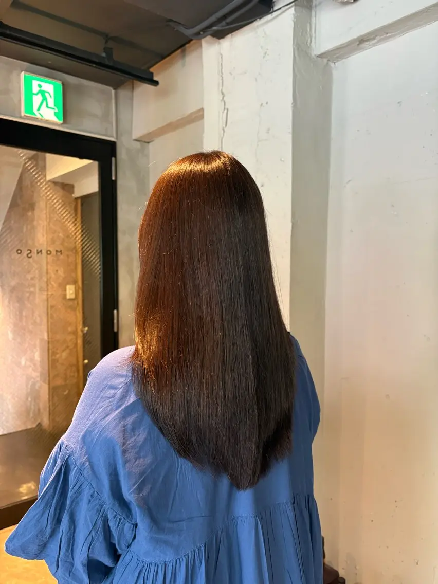 ロング ヘアカラー 透明感・美髪 monsoワニベユナのヘアスタイル