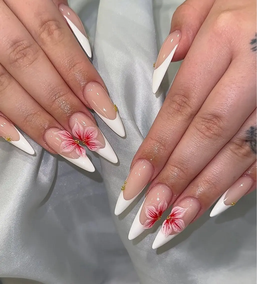 ネイル アートネイル フレンチネイル ジェルネイル 韓国ネイル マグネットネイル Lenie Nail Salonのネイルデザイン