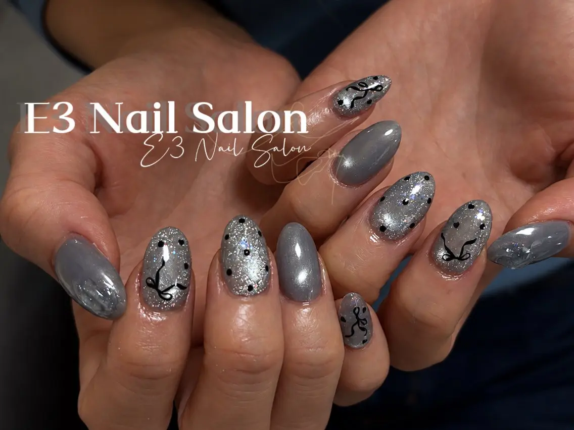 ネイル アニマル柄 オーロラネイル べっ甲ネイル ボルドー ブラウン ハンドネイル E3 Nail Salonのネイルデザイン