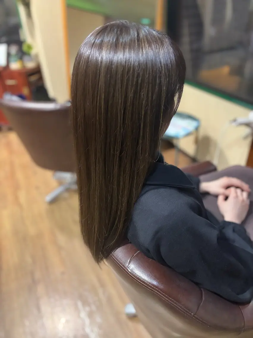 ロング ヘアカラー トリートメント . kanokoのヘアスタイル