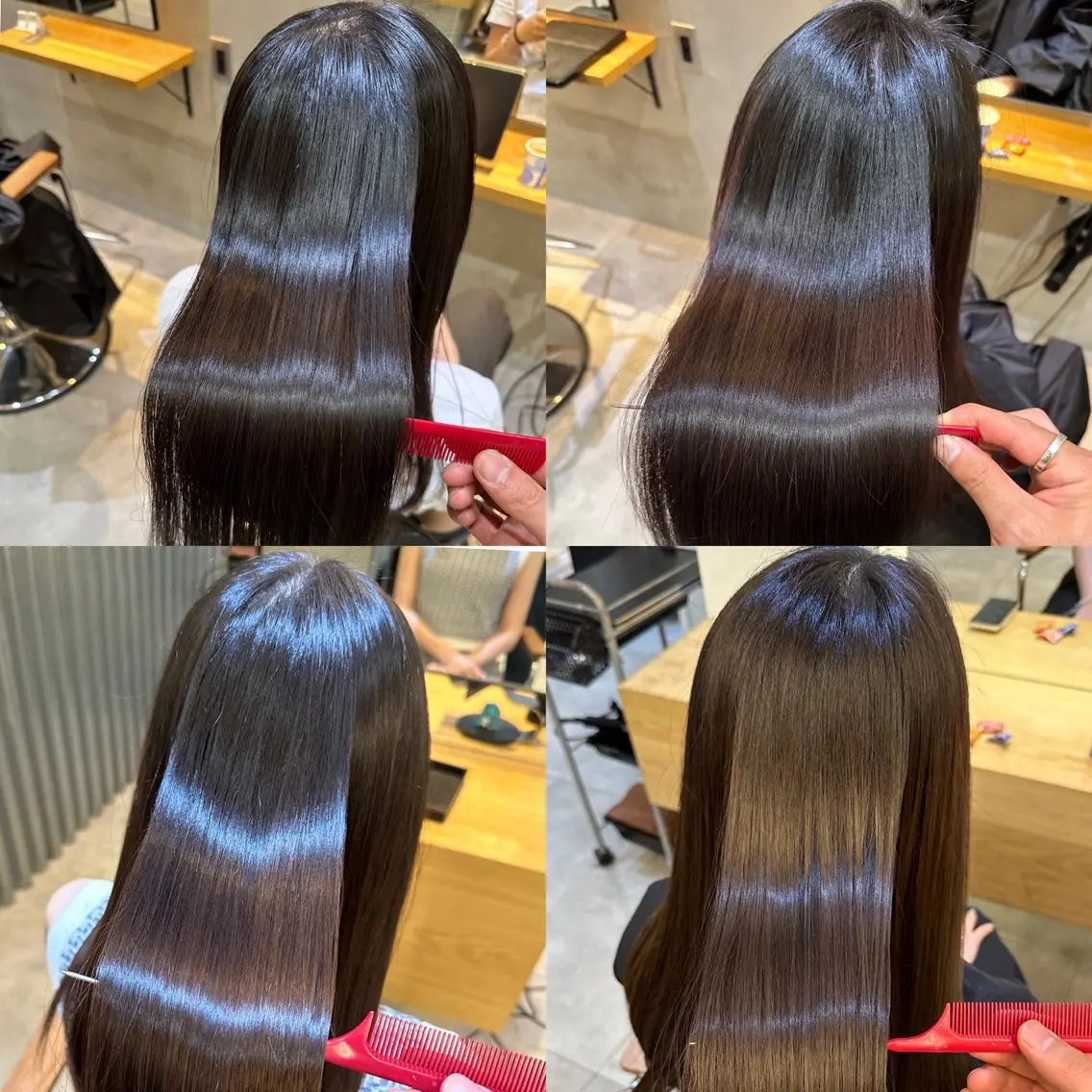 ロング カット ヘアカラー 縮毛矯正 彼ウケ抜群🎀垢抜け 艶暗髪🪞一輝のヘアスタイル