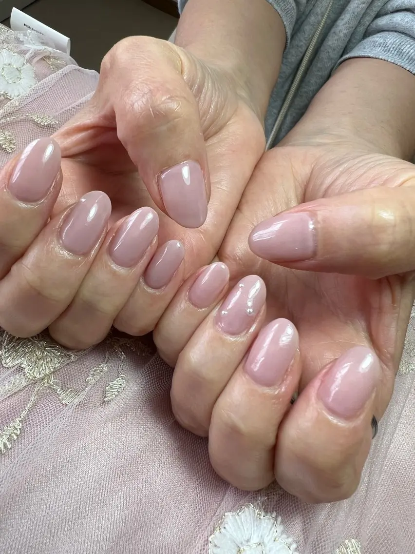 ネイル オフィスネイル ワンカラーネイル Luminous ⭐︎のネイルデザイン