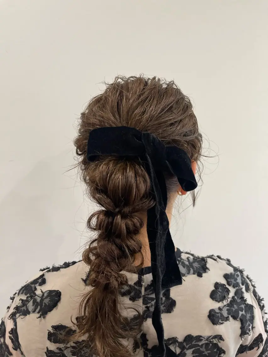 ヘアセットの写真