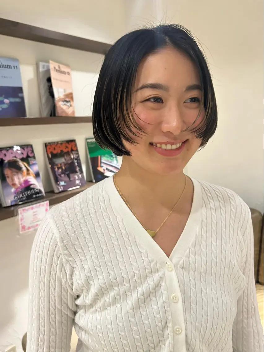 ショート カラー ショートボブ ボブ ショートヘア カラーリスト IKUHOのヘアスタイル