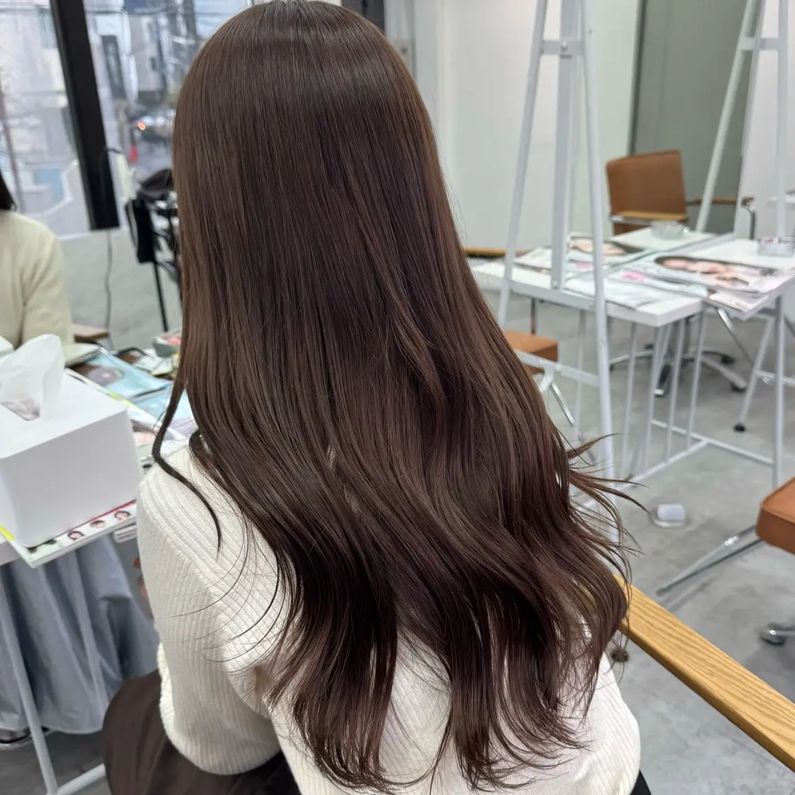 ロング カラー ヘアアレンジ ヘアカラー ブリーチなしカラー /新百合ヶ丘/安形翔のヘアスタイル