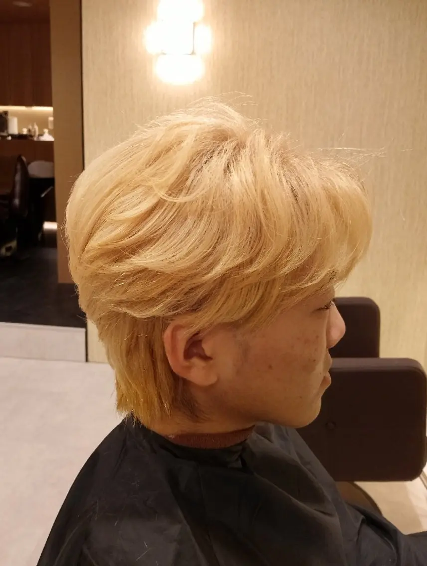 ショート メンズ カット ヘアカラー トリートメント 【渋谷|髪質改善】 美女が沼るヘッドスパのヘアスタイル