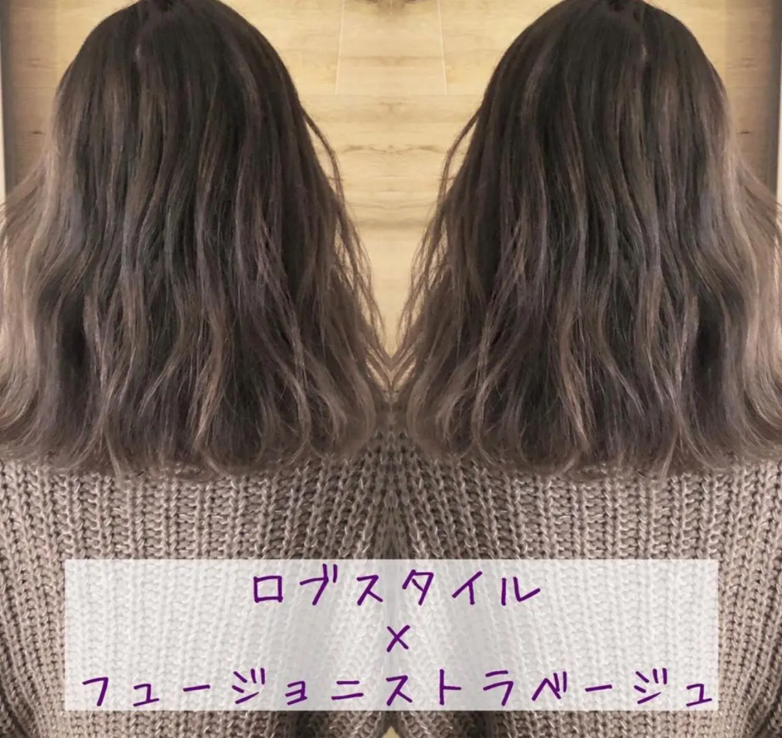 ミディアム カラー テトネ タカシのヘアスタイル