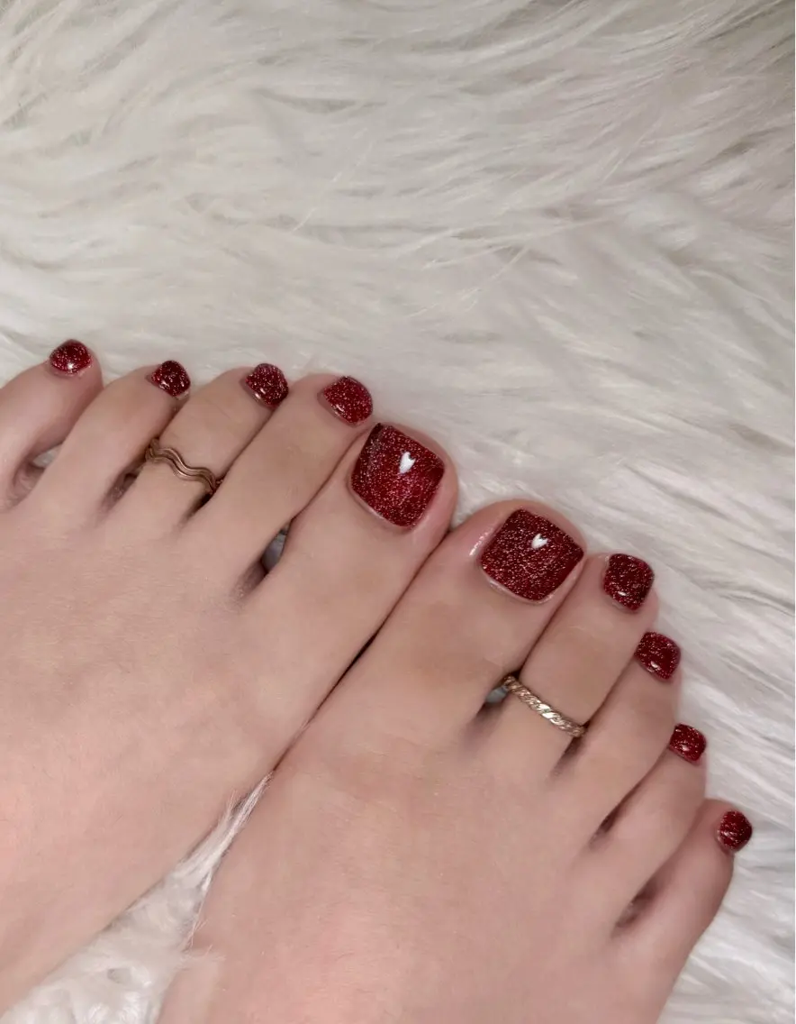 💛フットネイル💛ワンカラー(*2色まで)の写真
