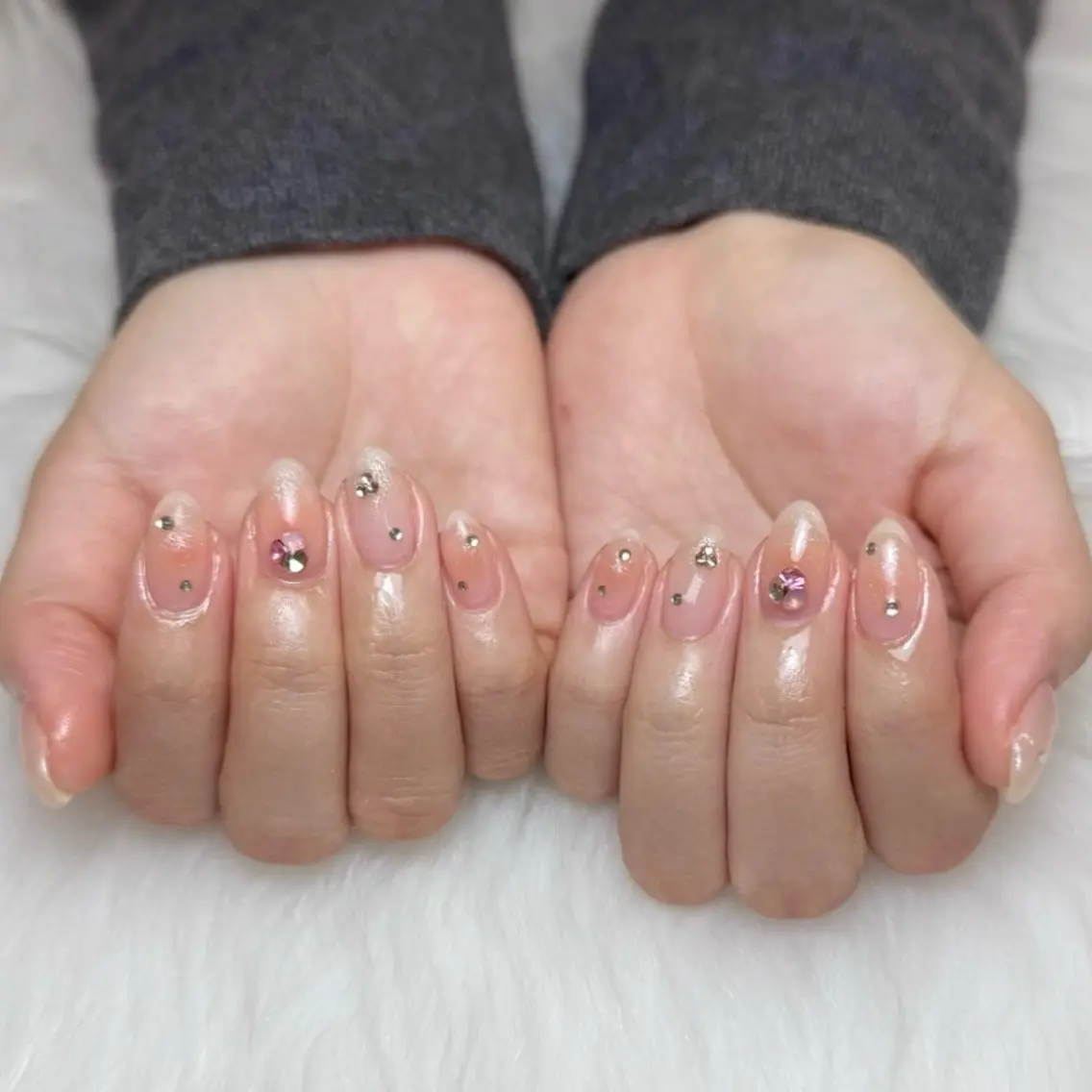 💎💅 持ち込みデザイン可能〈ジェルネイル〉/パーツつけ放題/他店当店オフ無料の写真