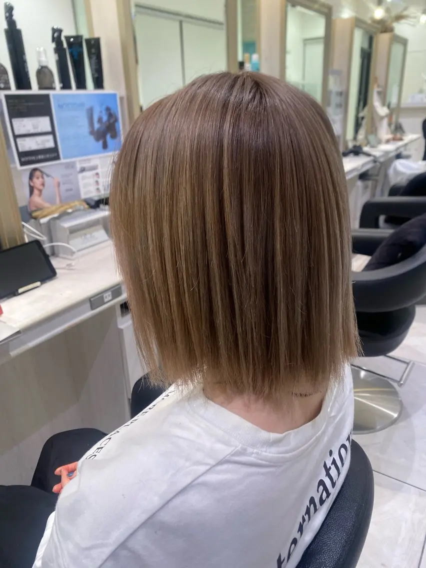 枝毛99.9%カットで綺麗に抜けるケアブリーチ😍💙✨の写真