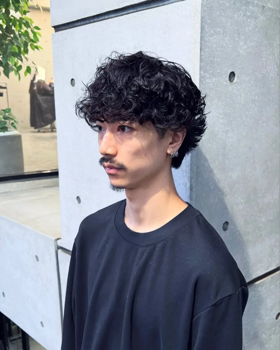 ショート パーマ メンズ メンズパーマ カット パーマ pizzicato あき坊のヘアスタイル