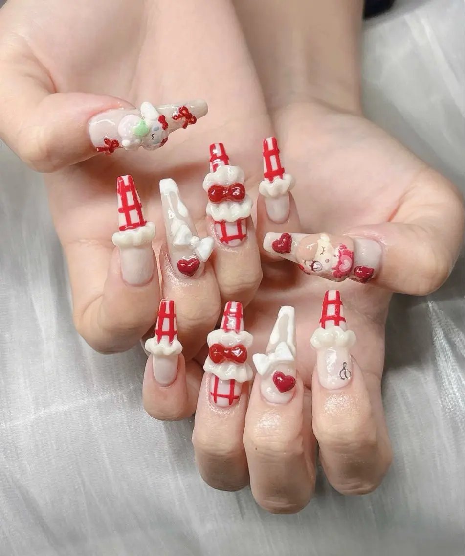ネイル 長さ出し グラデーション 卒業式 キラキラネイル マグネットネイル ハンドネイル Lee Nailsのネイルデザイン