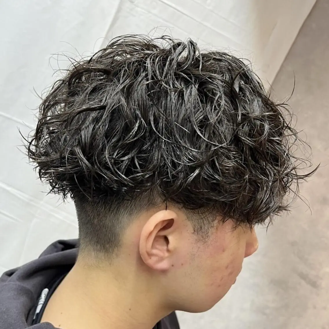 ショート パーマ メンズ カット パーマ Mens salon ANDYのヘアスタイル