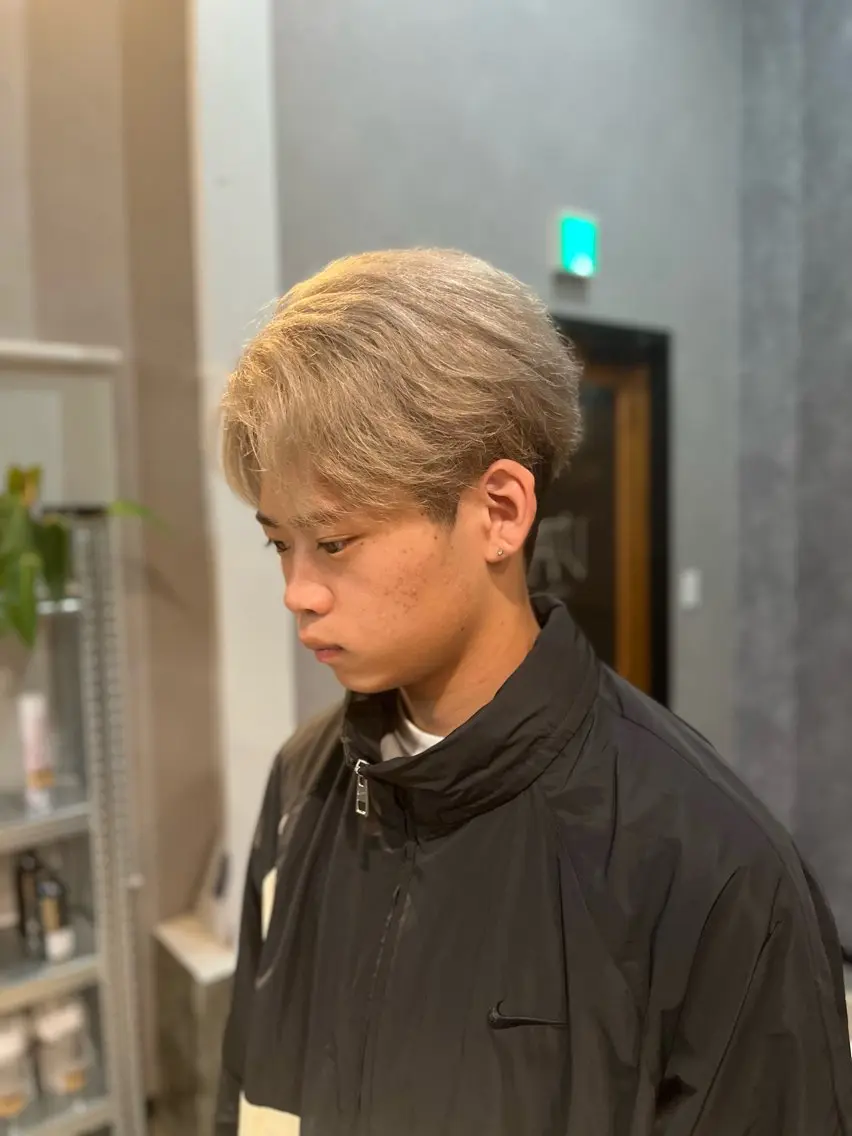 カラー メンズ パーマスタイル特化◎ 永戸圭汰のヘアスタイル
