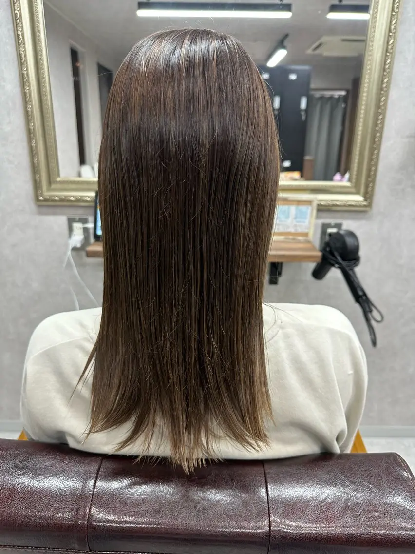 ロング カラー カット ヘアカラー トリートメント Lien 深井店のヘアスタイル