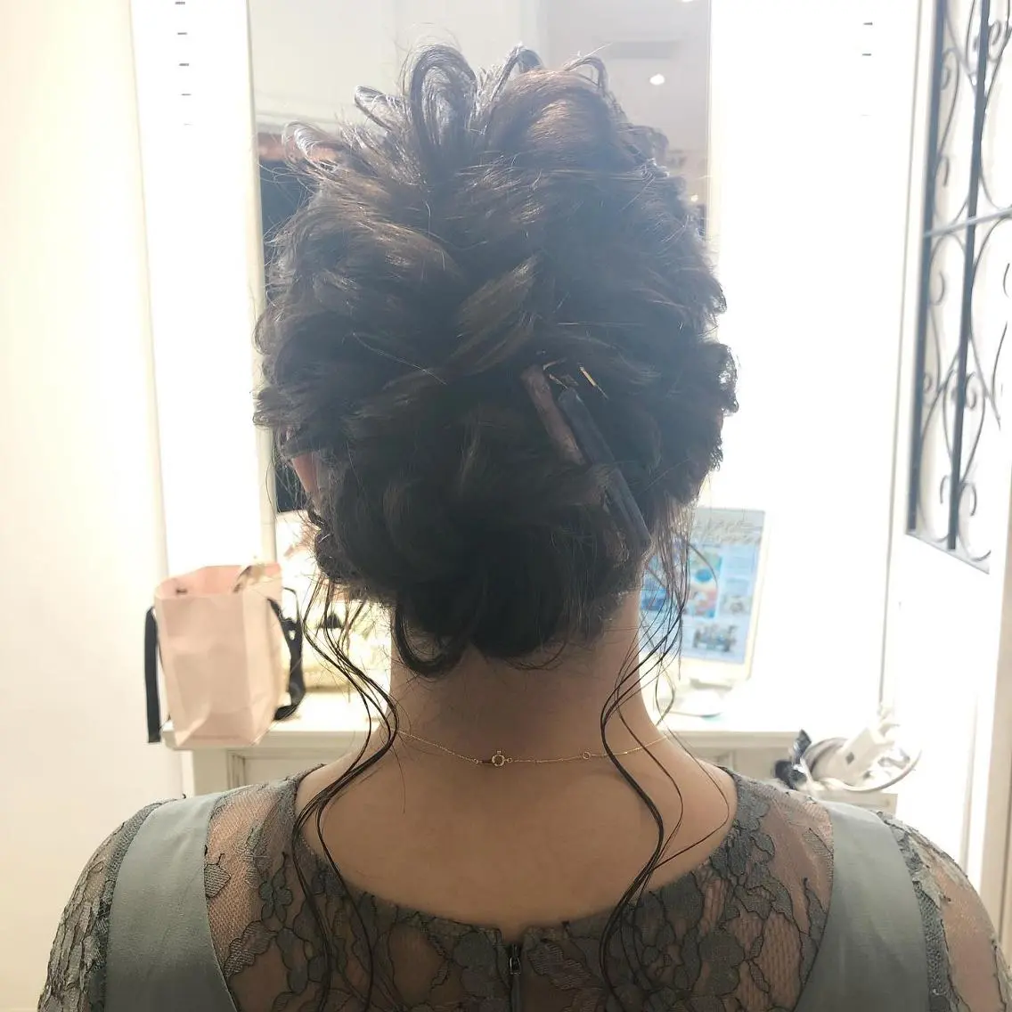 セミロング カラー ヘアアレンジ 結婚式・ブライダル ✨🌿大人可愛い愛さ れhair🌿✨松本のヘアスタイル