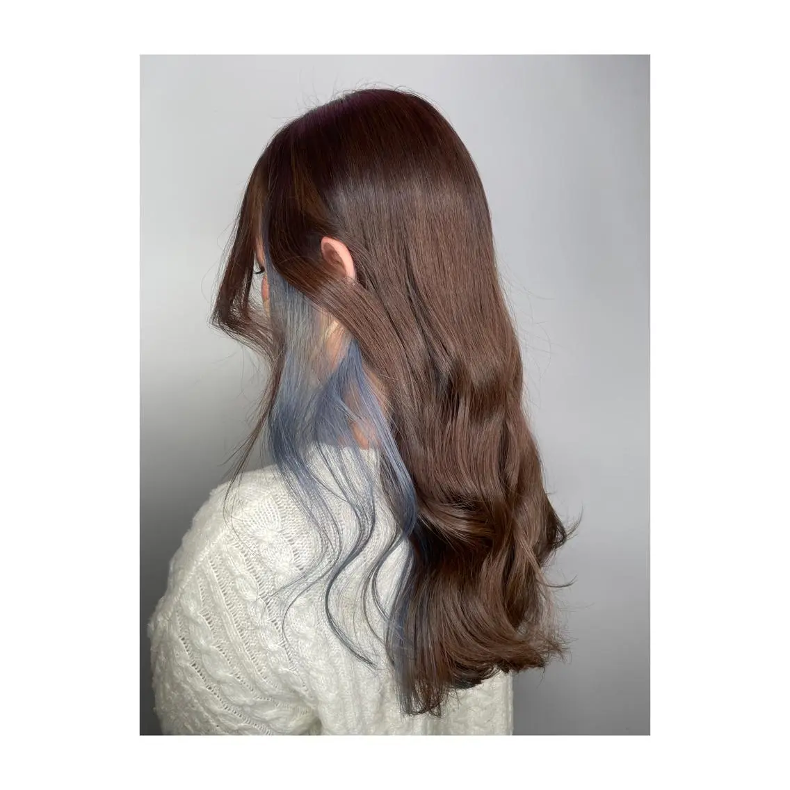 ロング カラー ヘアアレンジ アディクシーカラー アッシュ バレイヤージュ ベージュカラー ブリーチ 2ヶ月も綺麗に /星野六三四のヘアスタイル