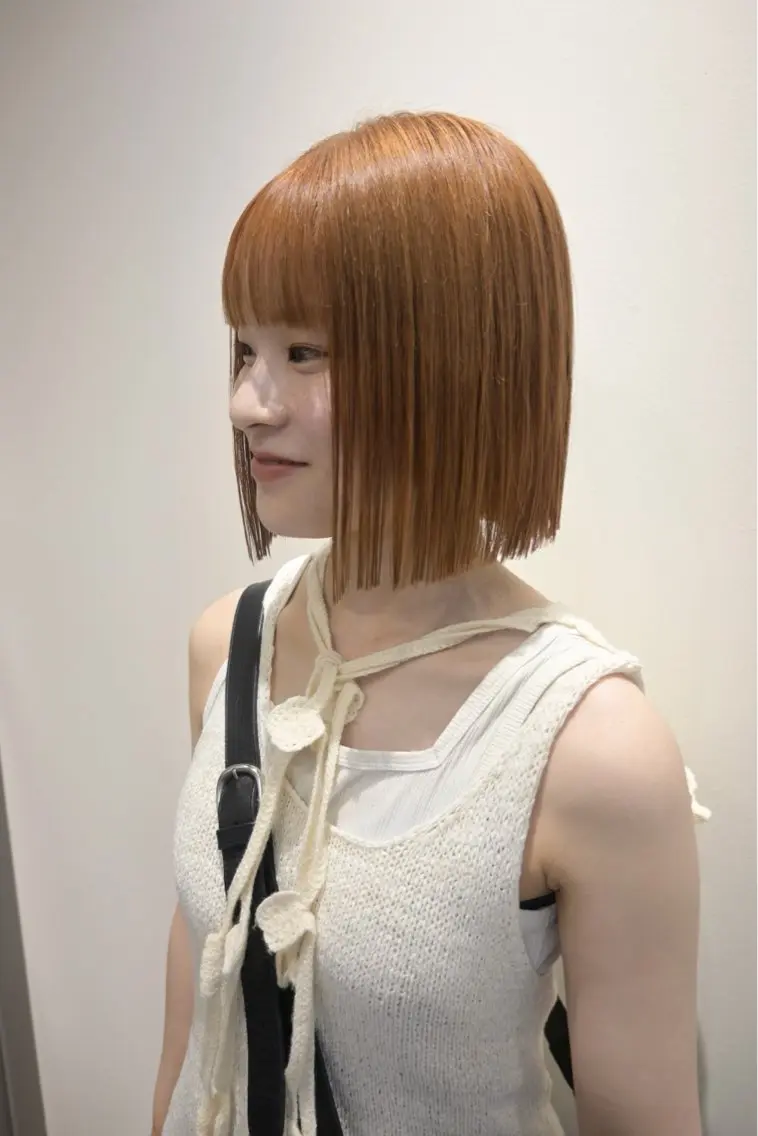 ミディアム カラー カット ヘアカラー 田中 遥陽のヘアスタイル