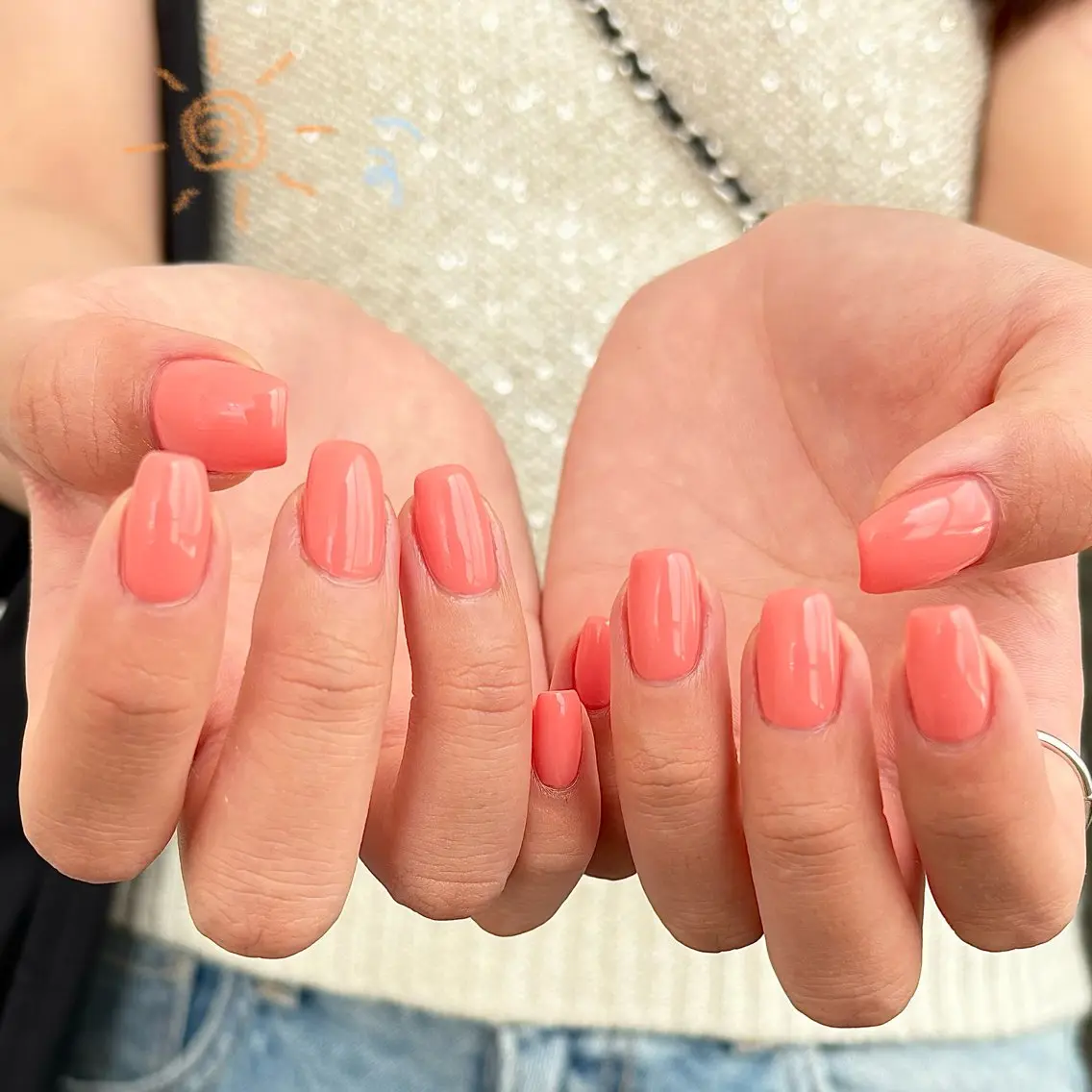 ネイル ワンカラーネイル ハンドネイル Nailsalon BLOOM🌷 山崎のネイルデザイン