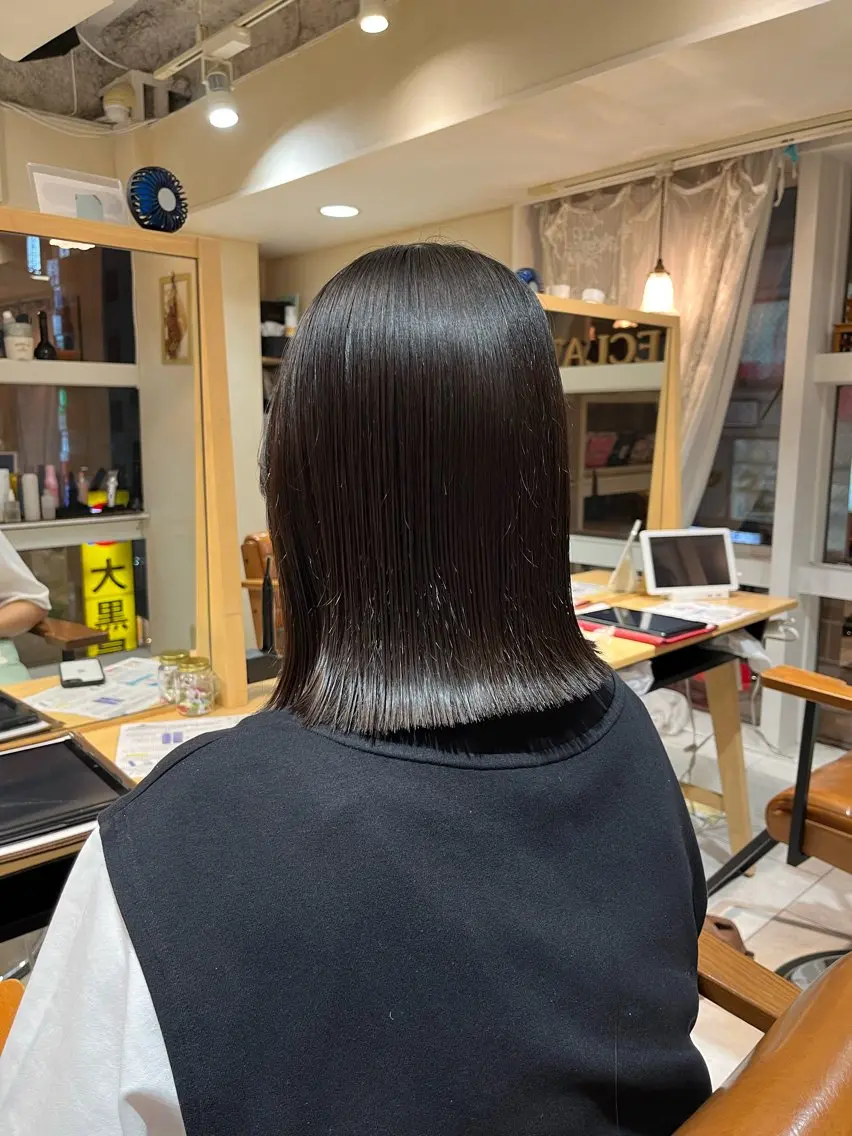 ミディアム 【ボブ/暖色カラー】 nanohaのヘアスタイル