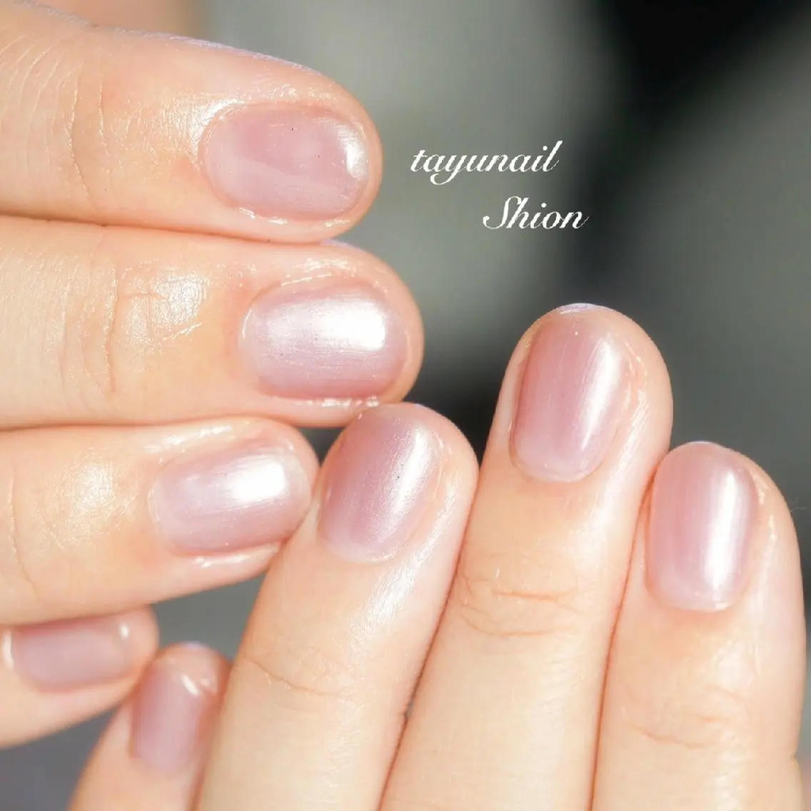 ネイル ブルー ジェルネイル オフィスネイル ワンカラーネイル パラジェル ネイルサロン 【たゆnail】のネイルデザイン
