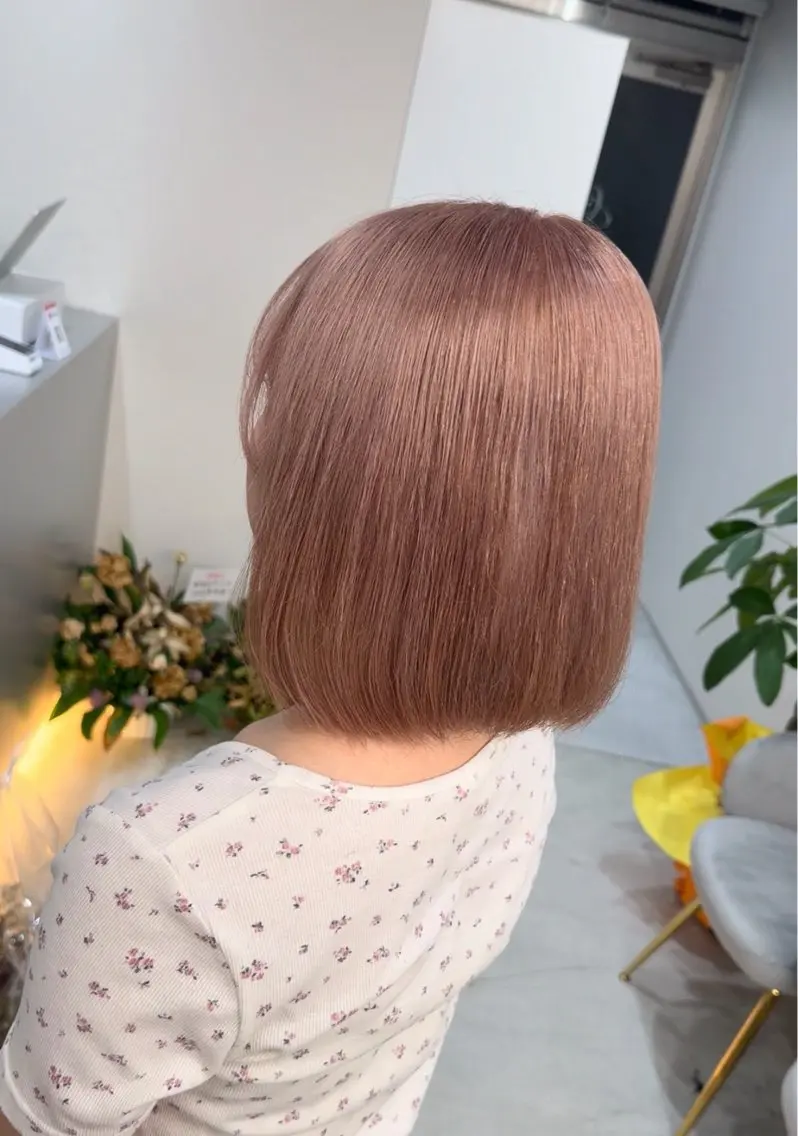 ショート ヘアカラー トリートメント 飯星/池袋/透明感 カラー/縮毛矯正特化のヘアスタイル