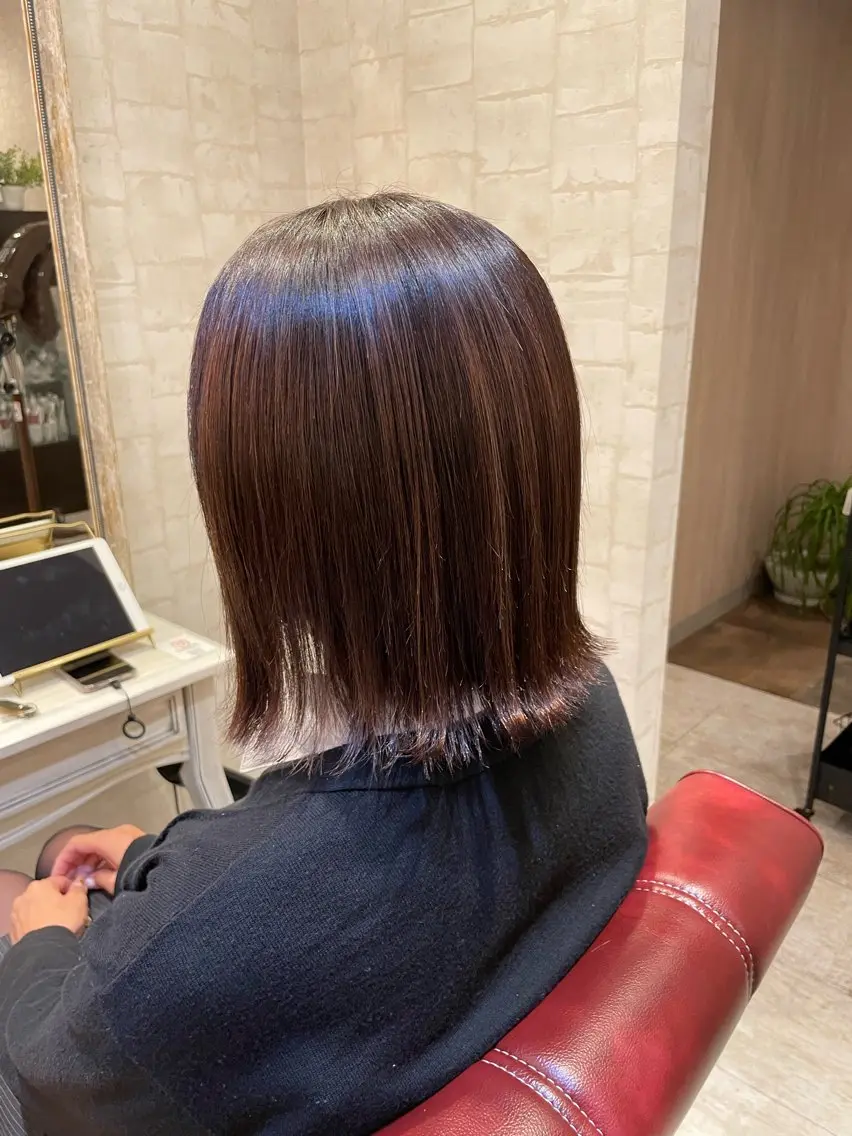 ミディアム ヘアカラー ✨髪質改善✨ HIROTOのヘアスタイル